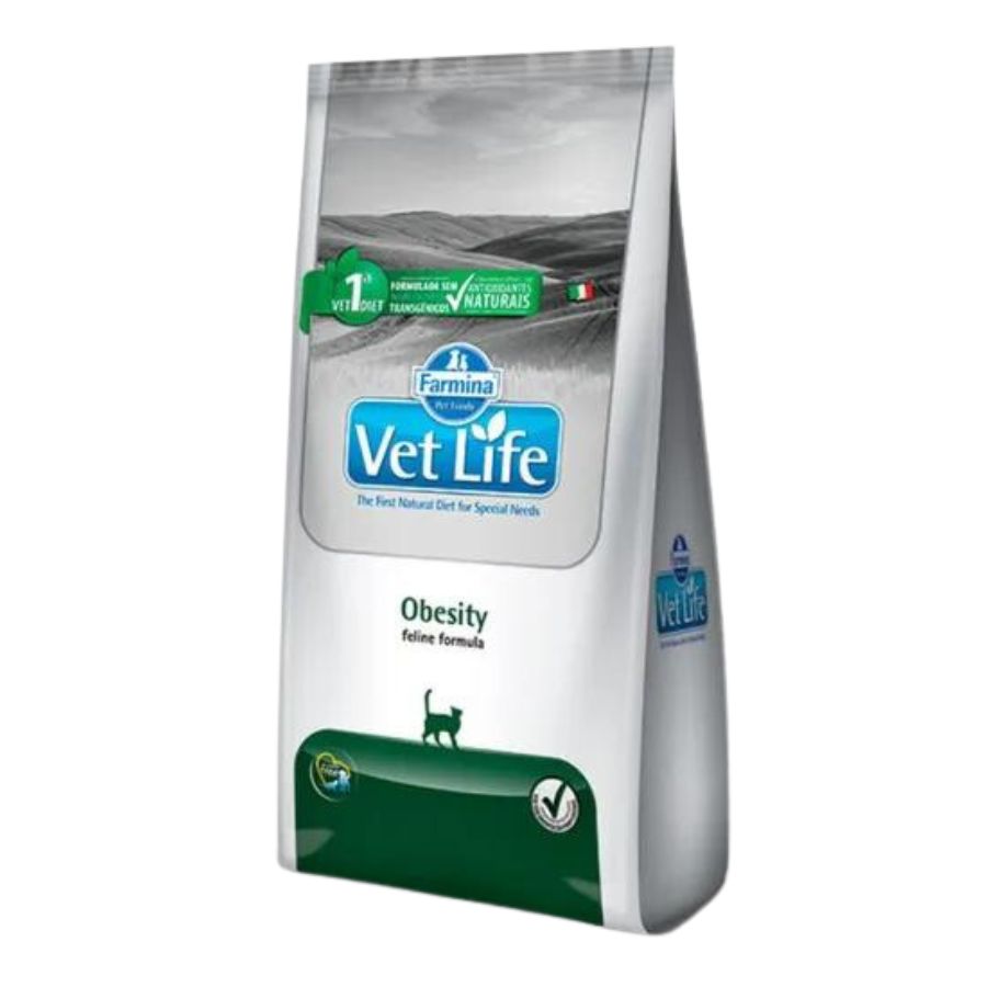 Vetlife farmina alimento seco medicado obesity gato 2 KG